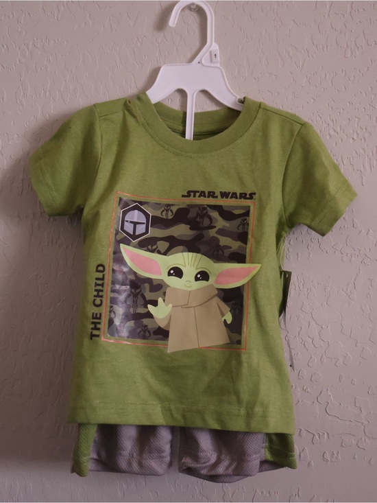 Star Wars Other - Star Wars Green The Child Graphic Tee & Shorts